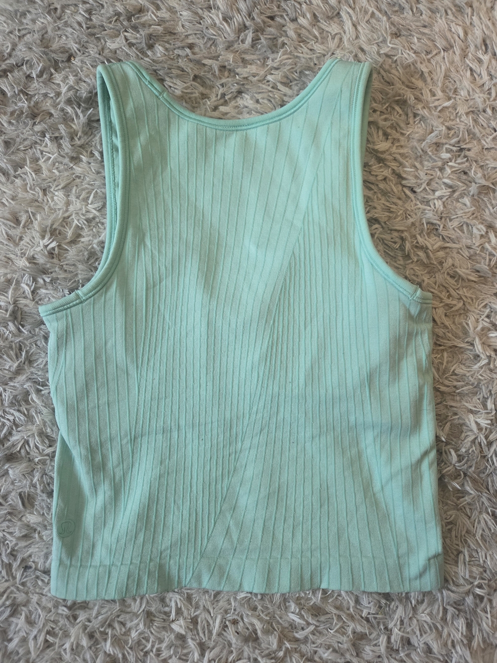 Lululemon Ebb To Street Cropped Tank In Wild Mint Sz 4 - Picture 5 of 8
